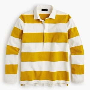 J. Crew 1984 Polo with Yellow and White Stripes